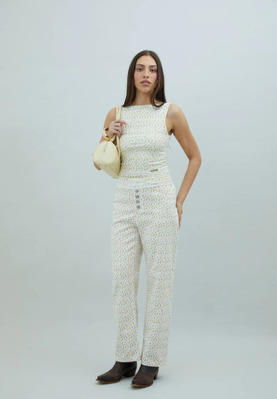 Double Layer Mesh Vest - Buttercup