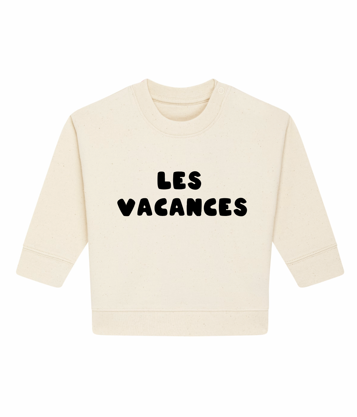 Les Vacances Organic Cotton Sweatshirt - Natural Raw