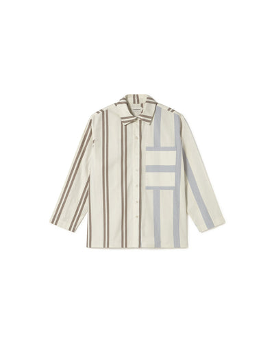 Marcelle Blouse - Poplin Stripes Ecru