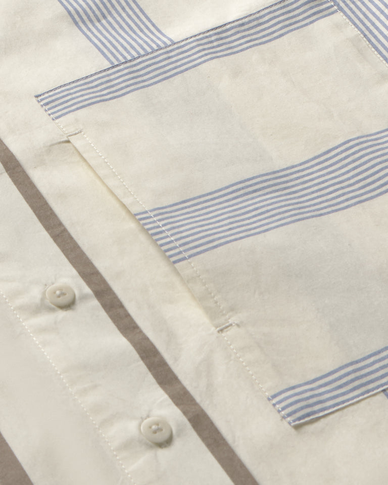 Marcelle Blouse - Poplin Stripes Ecru