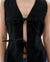 Elsie Bows Top - Black