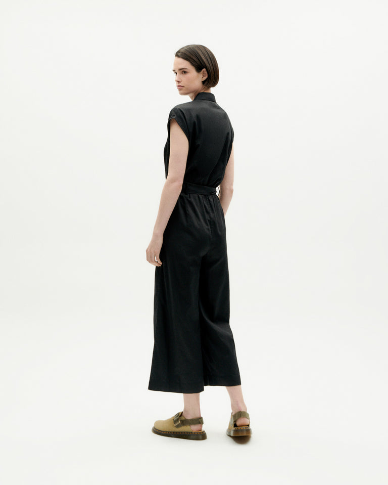 Malawi Sleeveless Jumpsuit - Black