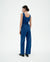 Raflesia Seersucker Jumpsuit - Cobalt Blue