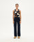 Patched Robbie Knit Vest - Blue