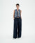 Waterfall Robbie Knit Vest - Multicolour Blue