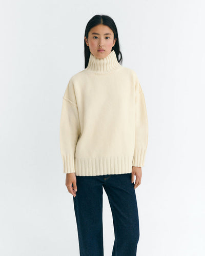 Imogen Knitted Sweater - Ecru
