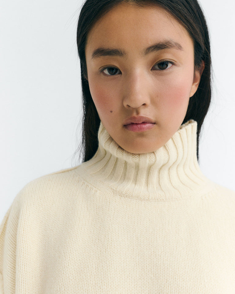 Imogen Knitted Sweater - Ecru