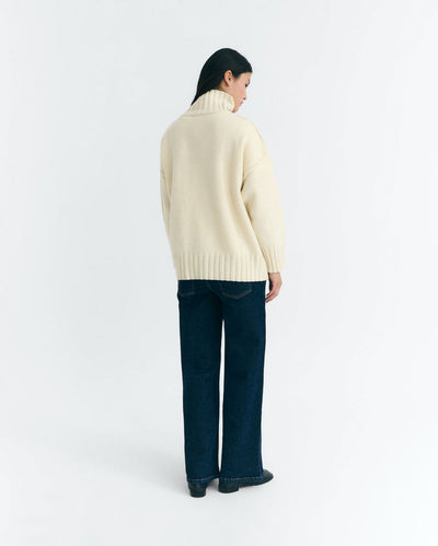 Imogen Knitted Sweater - Ecru