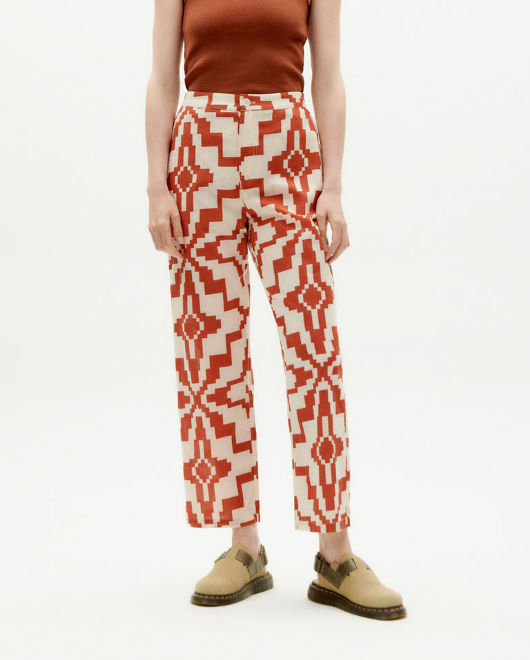 Mariam Pants - Orange Illusion