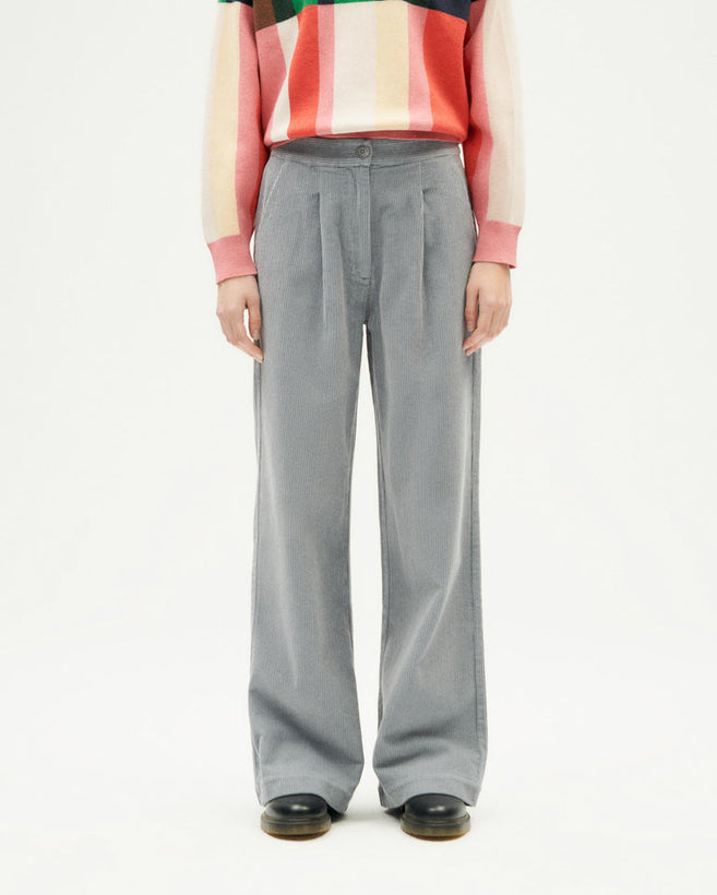 Manolita Corduroy Pants - Grey