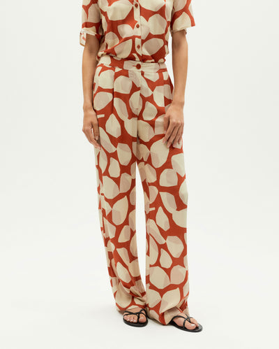 Manolita Pants - Light Leaf Multicolour