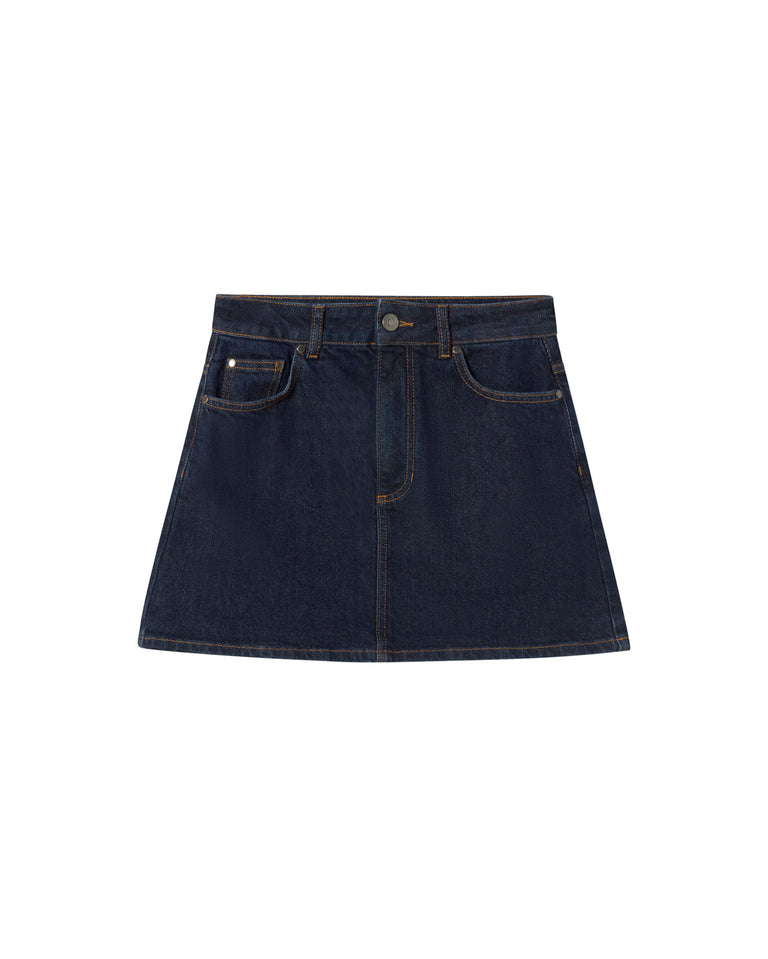 Mini Denim Kimmy Skirt - Mid Blue