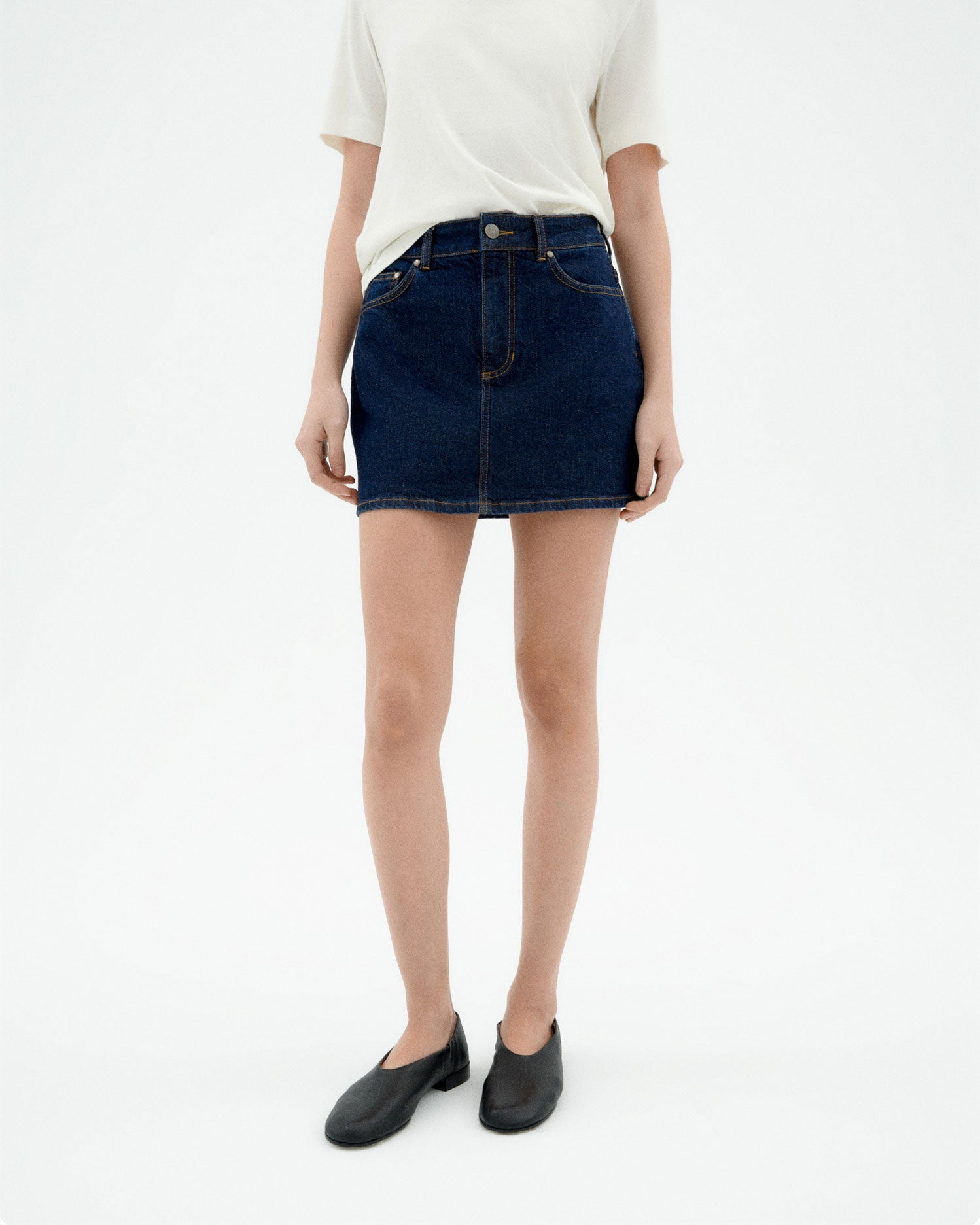 Mini Denim Kimmy Skirt - Mid Blue