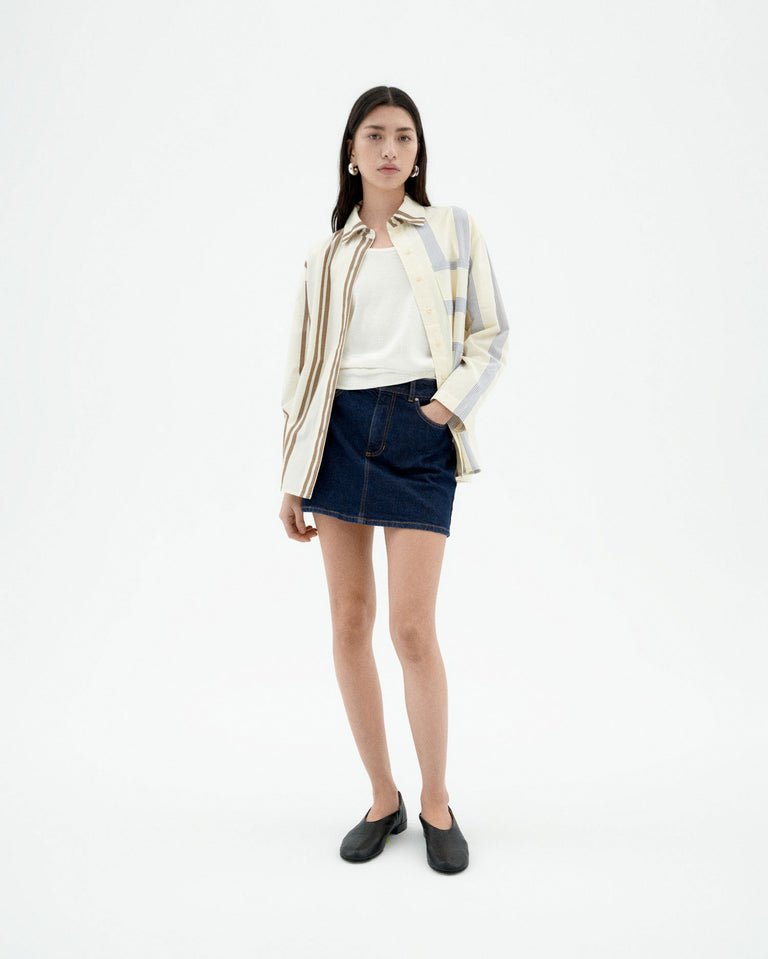 Mini Denim Kimmy Skirt - Mid Blue