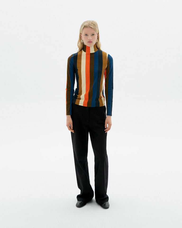Ellen Top  - Burnley Orange Stripe