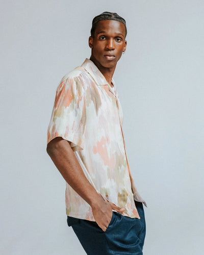 Didcot Shirt Corrigated Floral - Pastel Multi