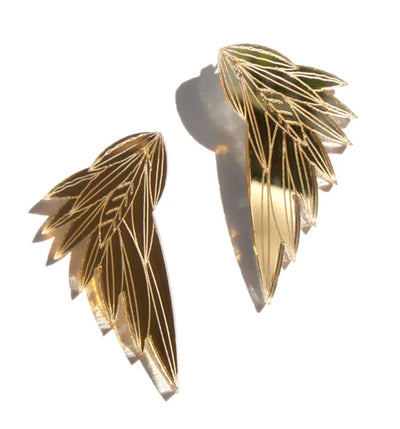 Wing Earrings (Large) - Gold