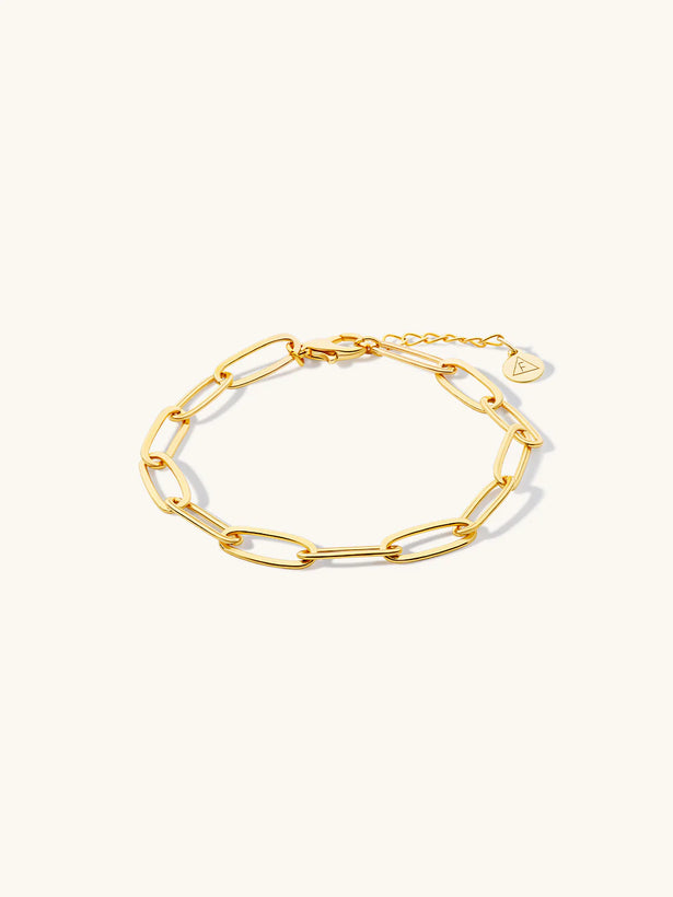 Alice Paperclip Bracelet - Gold Plating