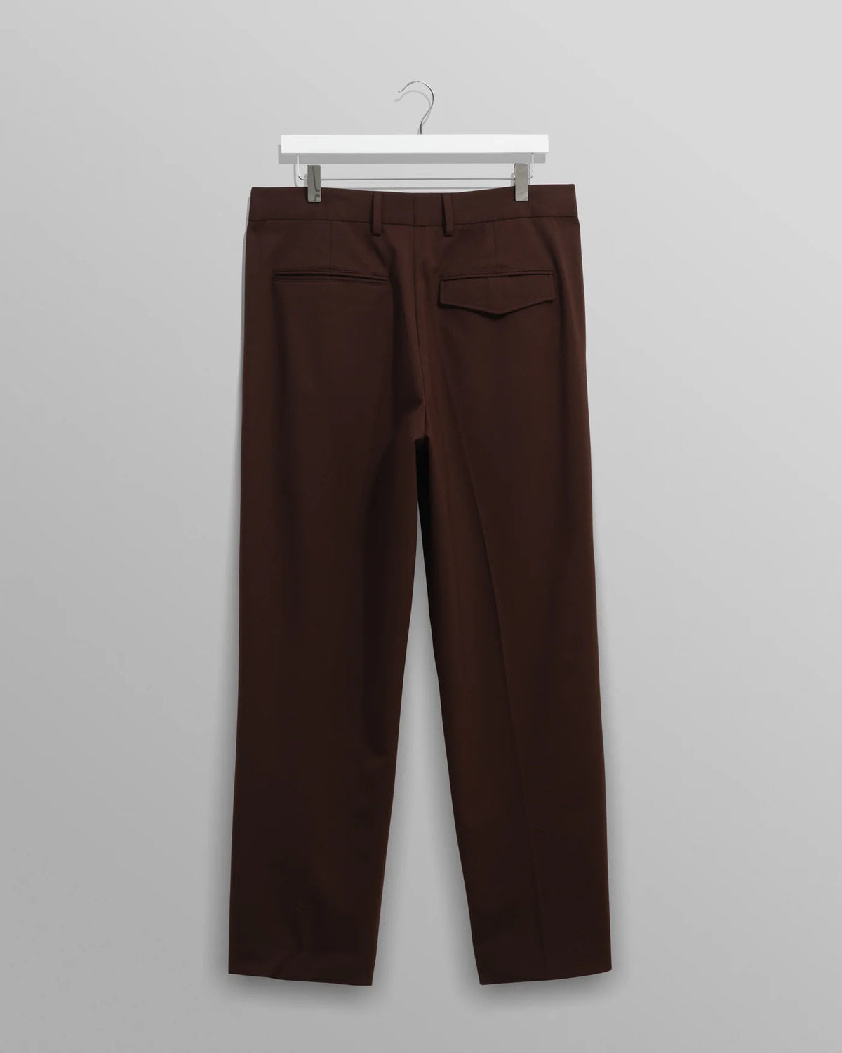 Aubyn Wool Blend  Twill Trousers - Brown