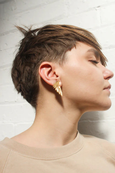Wing Earrings (Small) - Gold