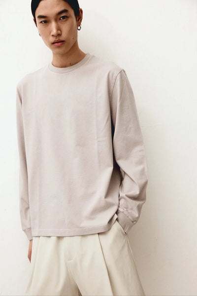 Basic Long Sleeve Tee - Fog