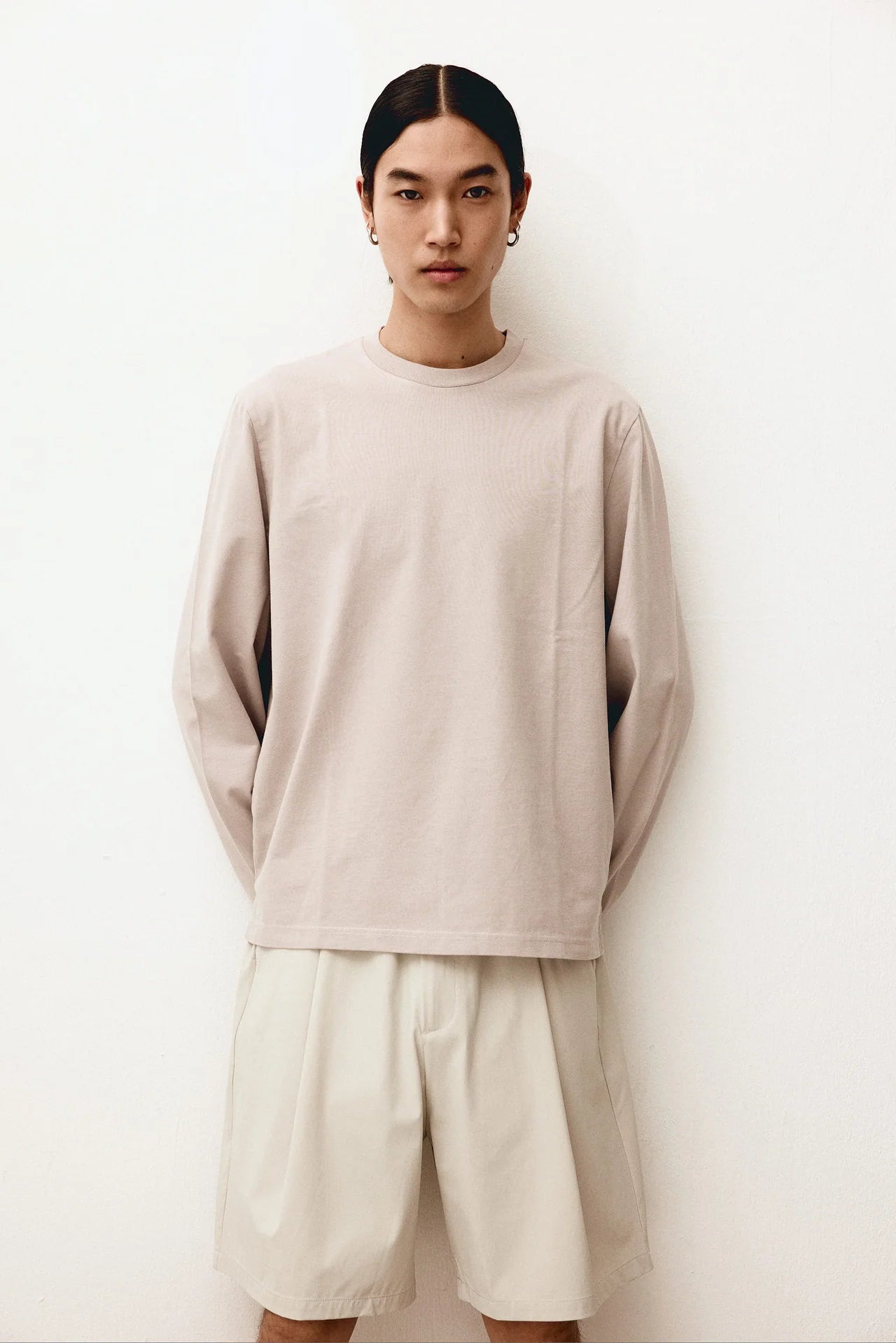 Basic Long Sleeve Tee - Fog