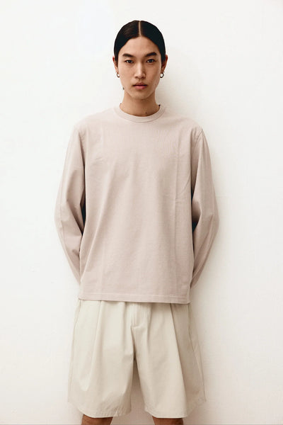 Basic Long Sleeve Tee - Fog