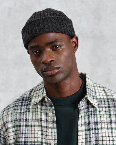 Brook Beanie - Donegal Charcoal
