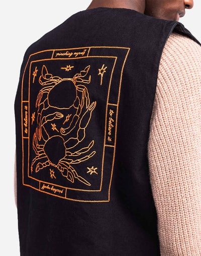 Etrille Sleeveless Jacket - Black