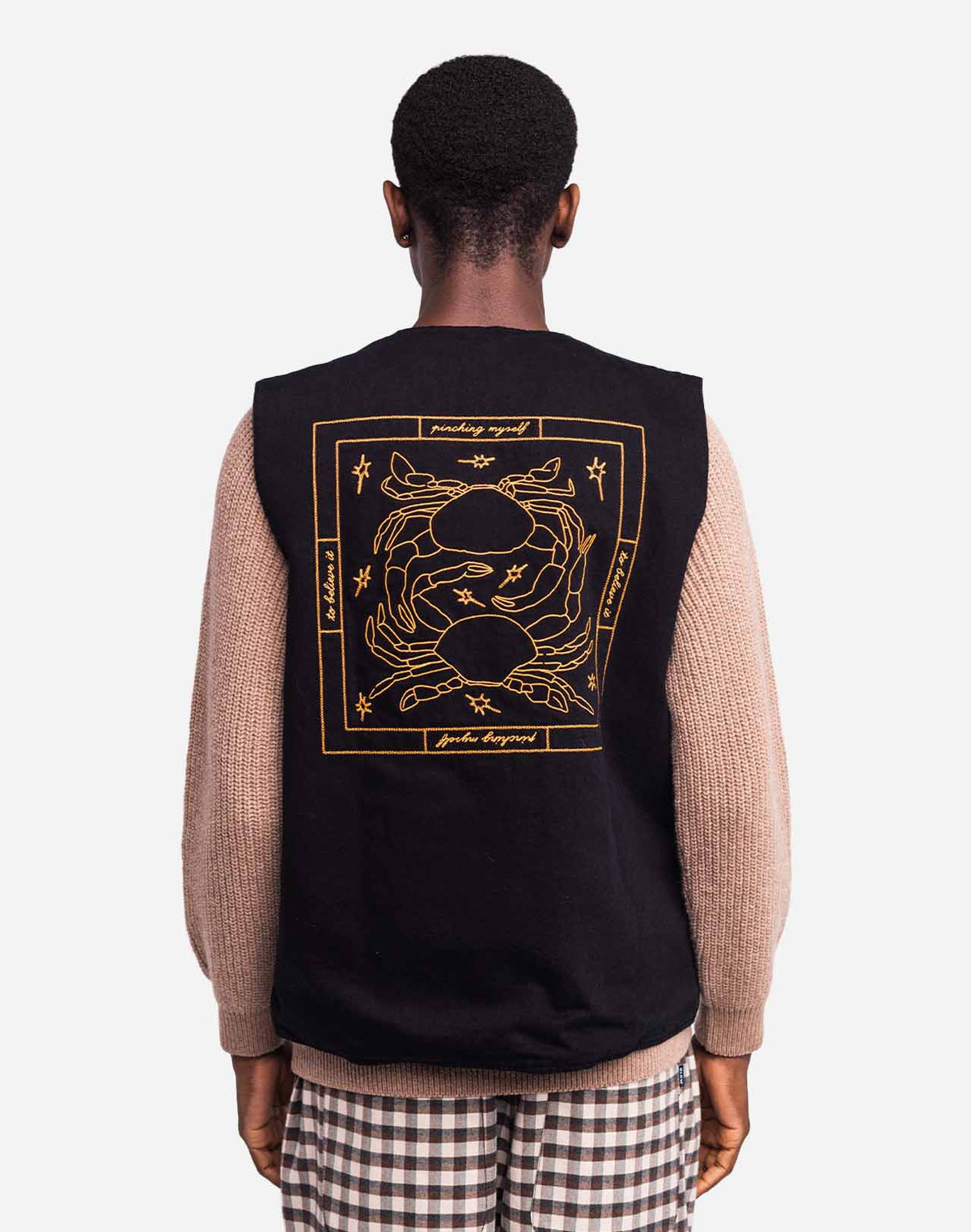 Etrille Sleeveless Jacket - Black