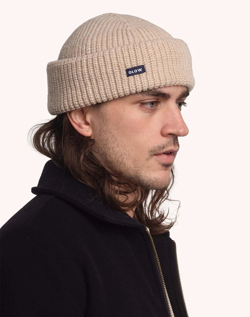 Laban Marl Beanie - Ecru/Beige