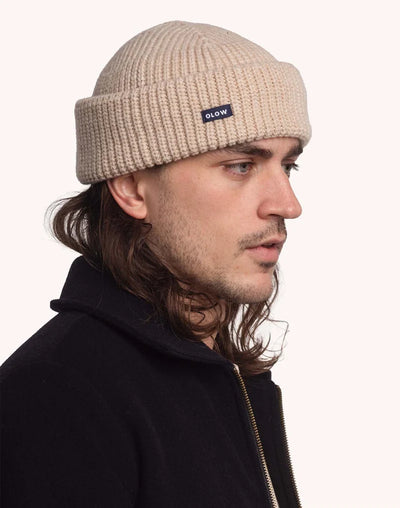 Laban Marl Beanie - Ecru/Beige