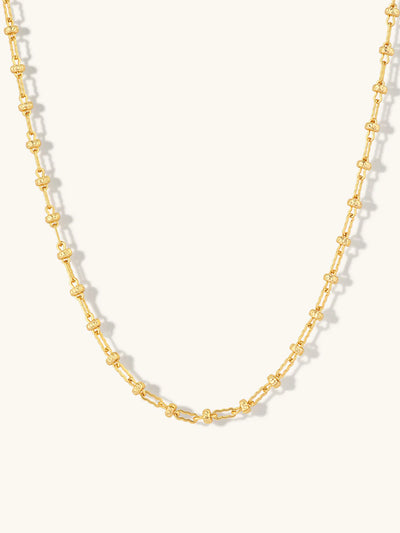 Callie Textured Necklace - Gold Plating