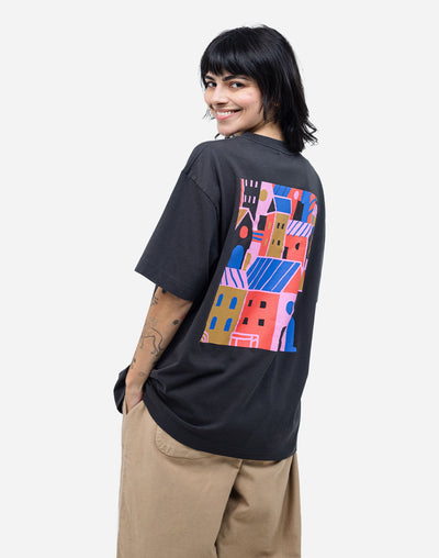 City Loose Fitting T-Shirt - Carbon Black