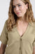 Cardigan with Ribbed Details - Soft Green
