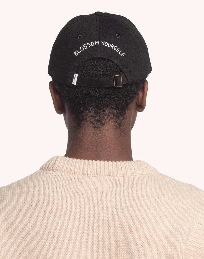 Blossom Yourself  Six-Panel Cap - Black Denim