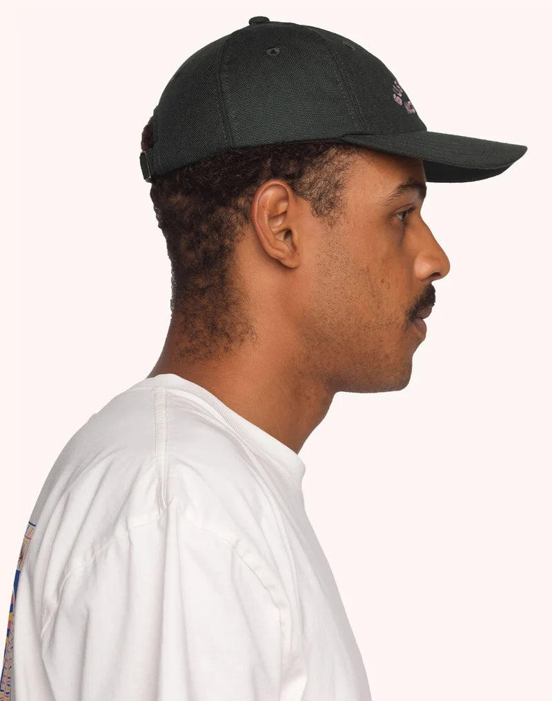 Busy Six Panel Cap - Larch Green