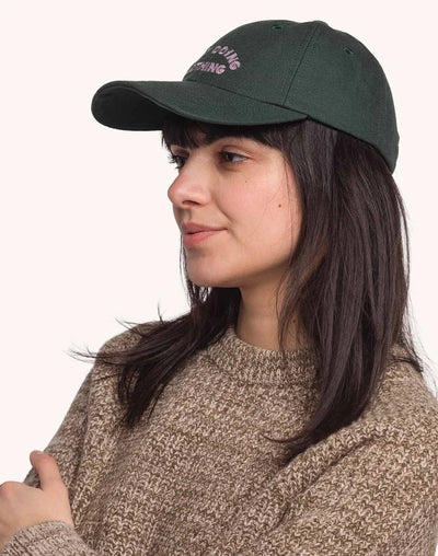 Busy Six Panel Cap - Larch Green