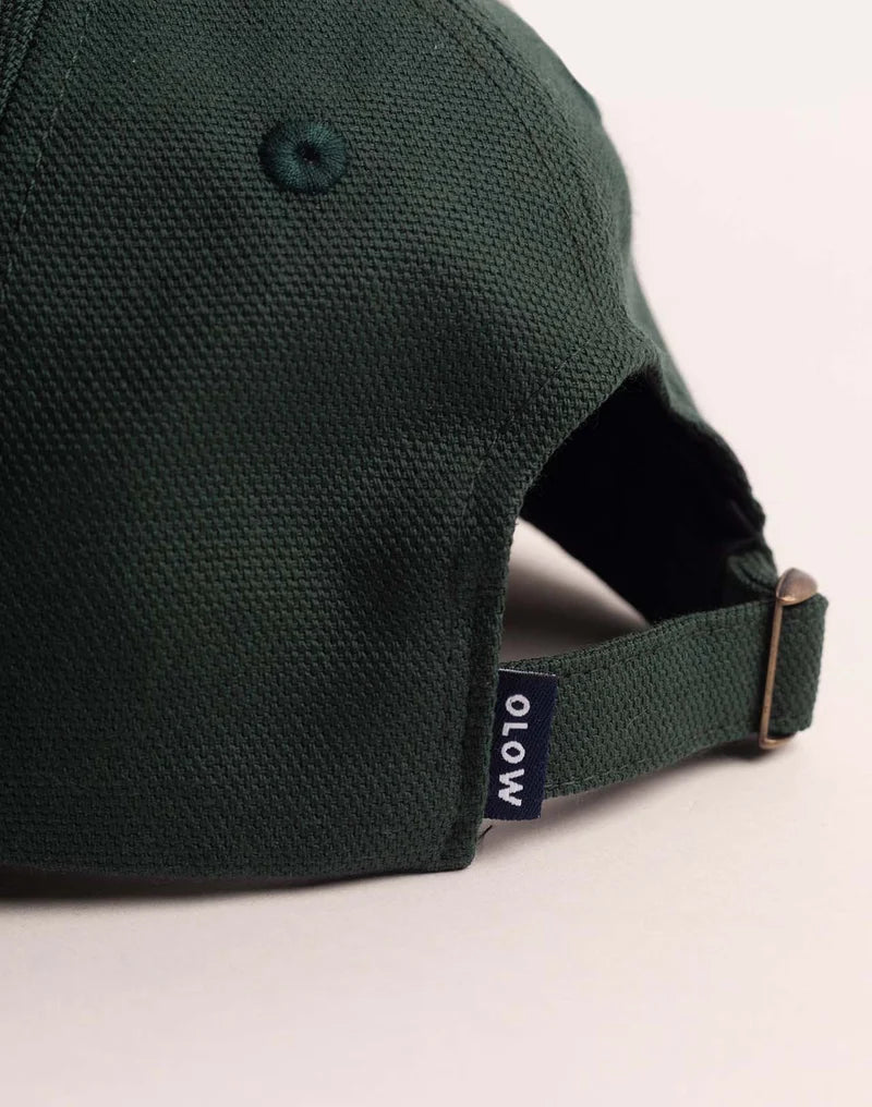 Busy Six Panel Cap - Larch Green