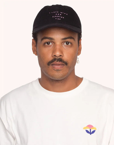 Wine And Sleep Six-Panel Cap - Black