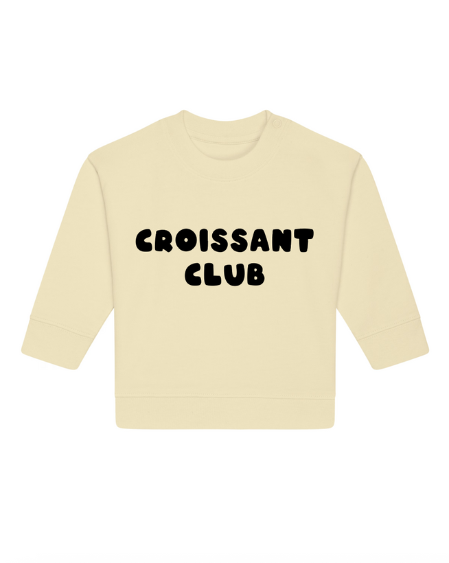 Croissant Club Organic Cotton Sweatshirt - Butter