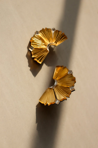 Nalla Earrings (Small) - Gold & Silver