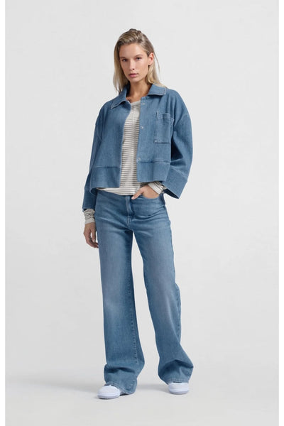 Denim Jacket w. Pocket - Blue Denim