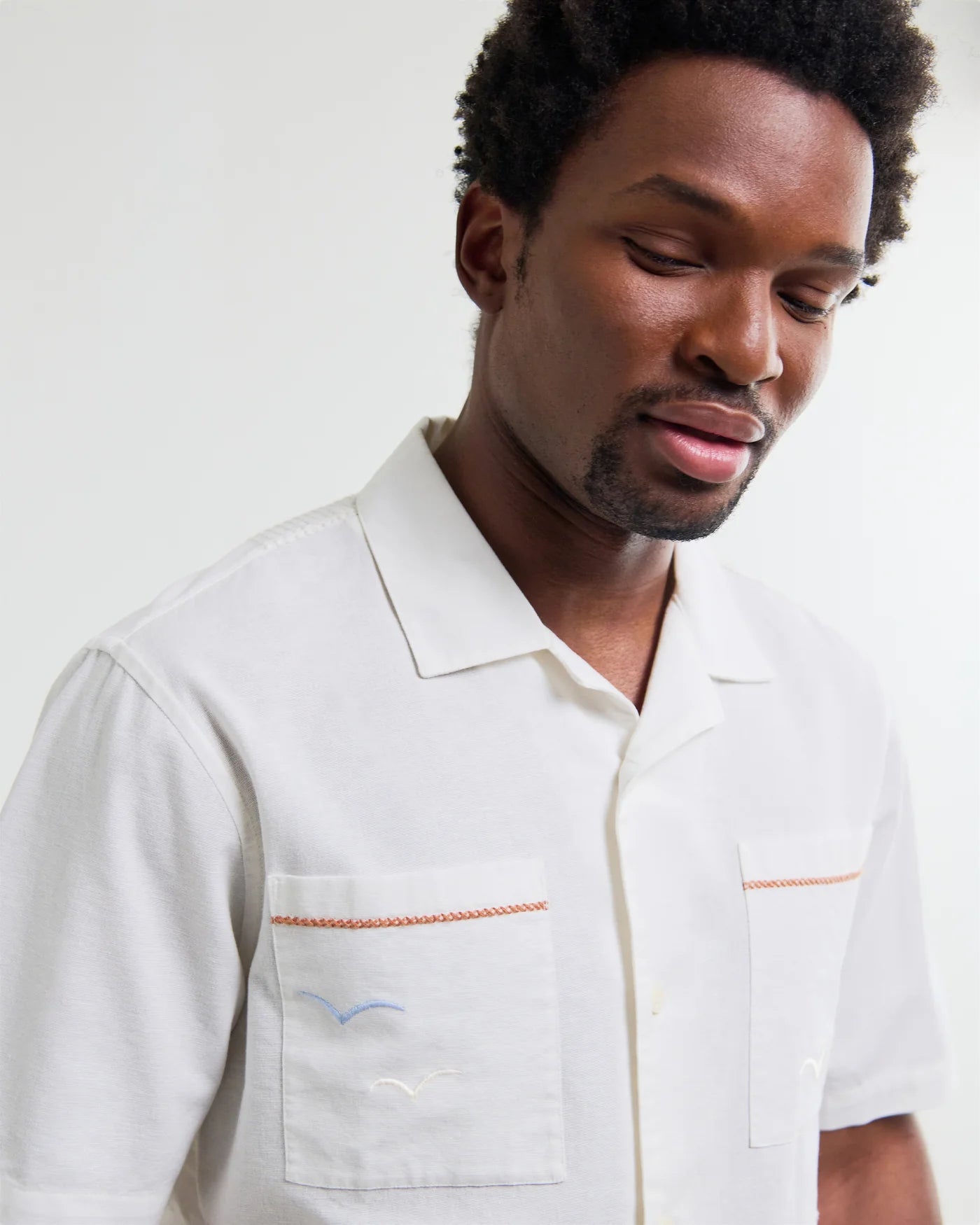 Didcot Shirt Summer Back Appliqué - Ecru