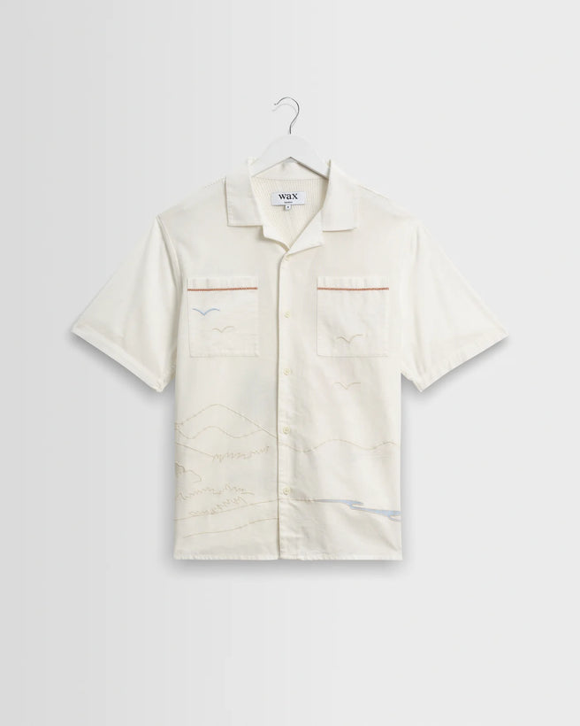 Didcot Shirt Summer Back Appliqué - Ecru