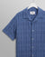 Didcot Shirt Seersucker Waffle - Mid Blue