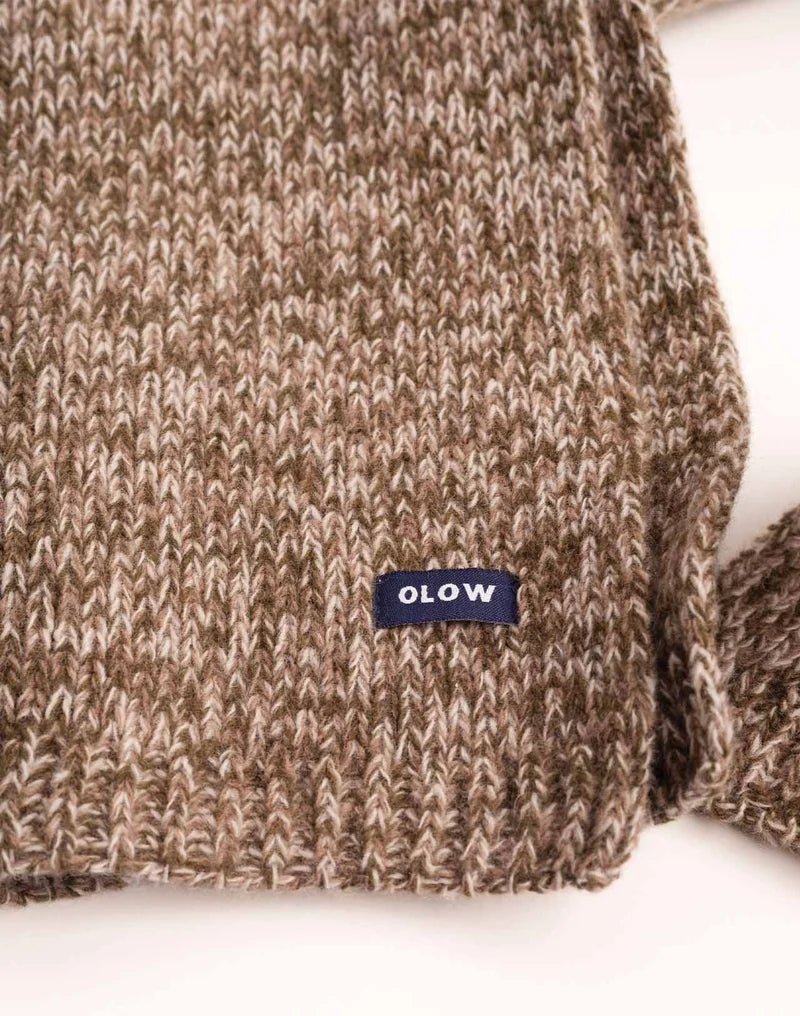 Horn Scarf - Marl Beige