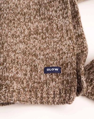 Horn Scarf - Marl Beige