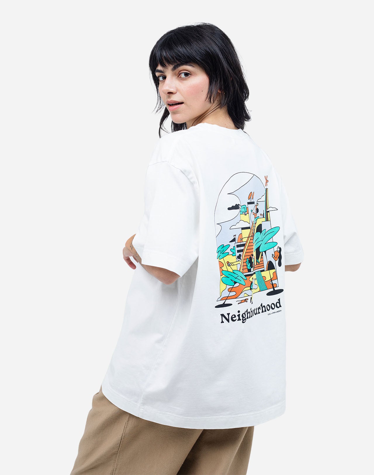 Neighbourhood Loose Fitting T-Shirt - Ecru