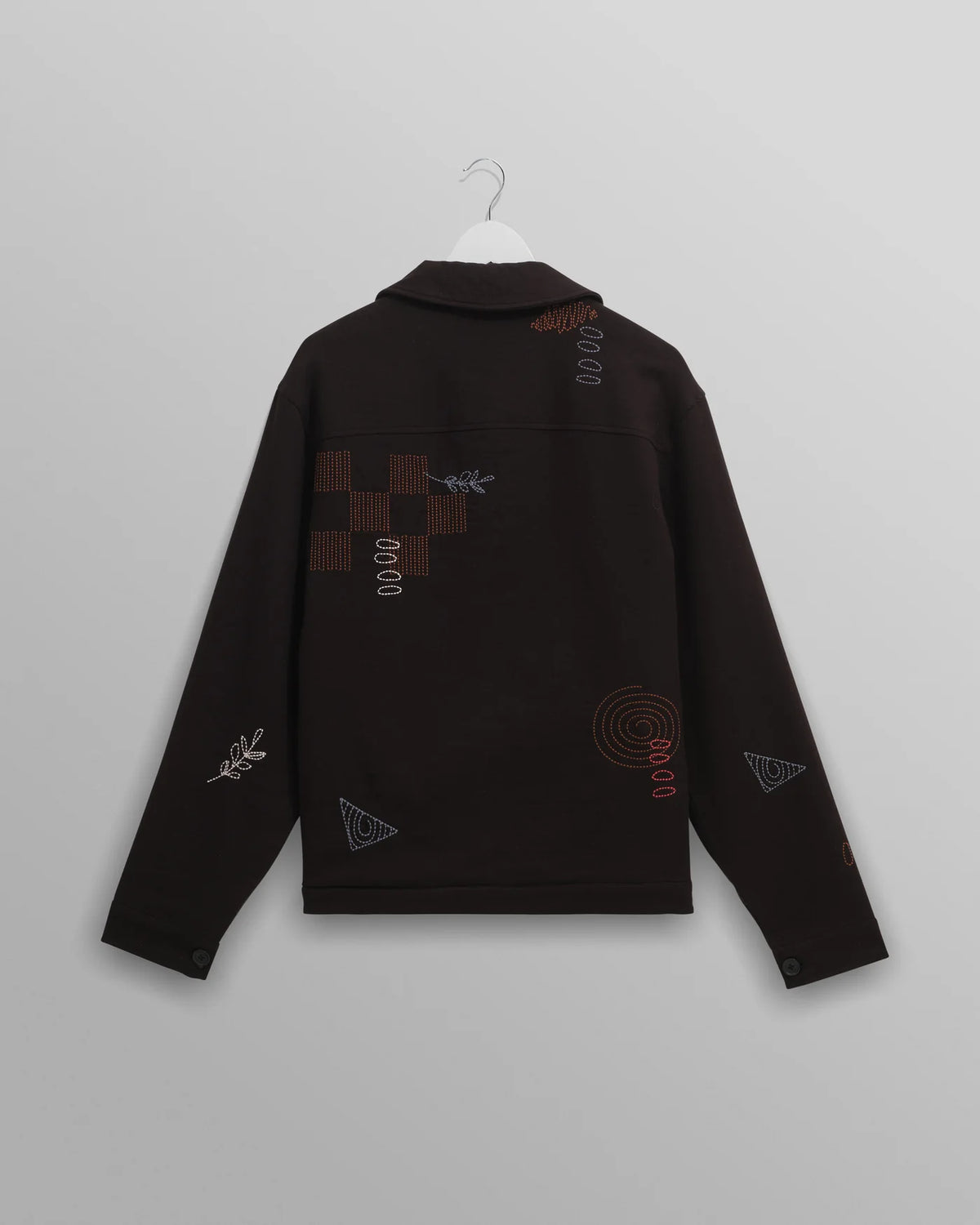 Eldon Jacket - Black Doodle Embroidered
